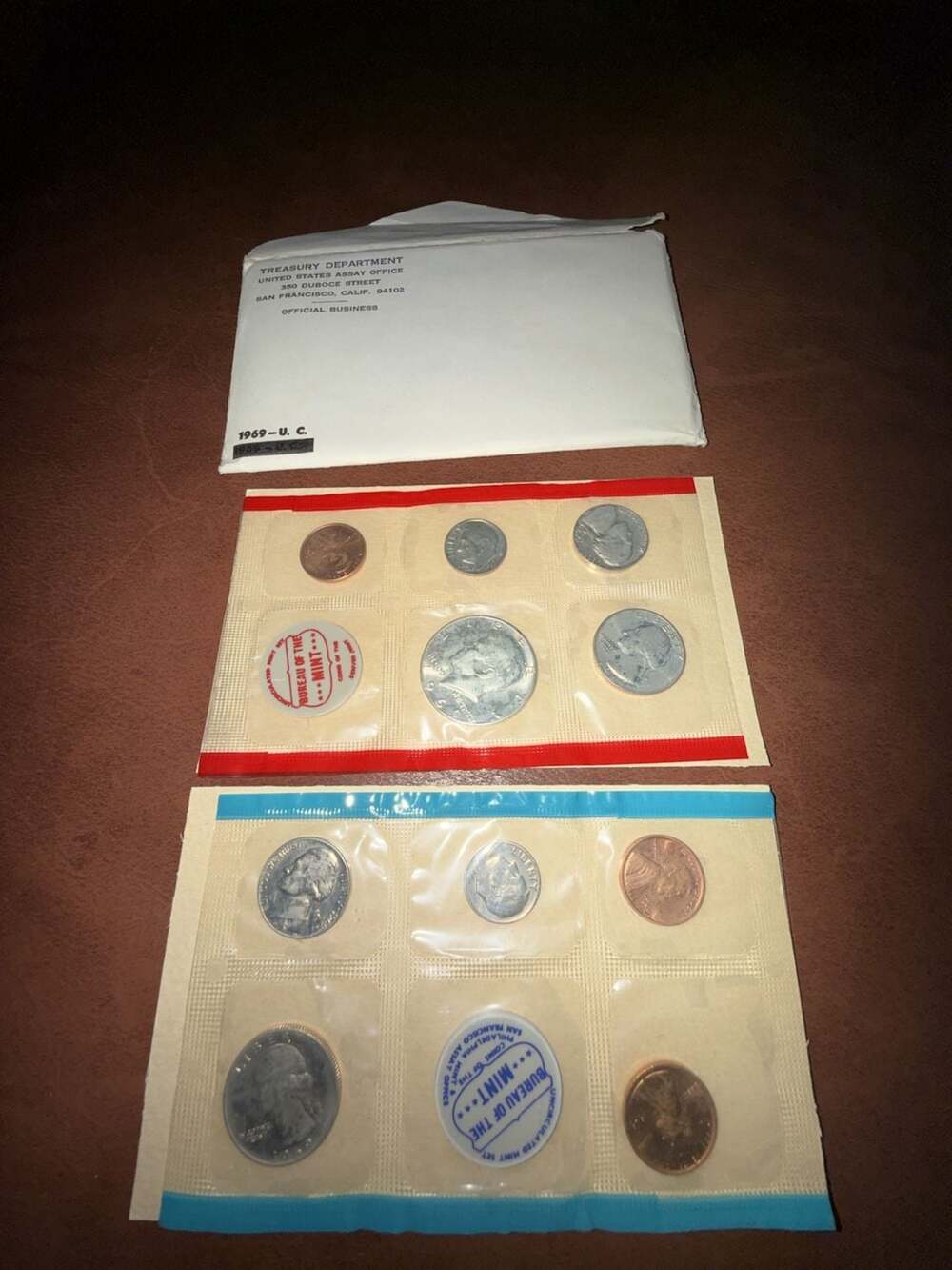 1969 United States Mint Uncirculated Coin Set